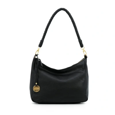 Afbeelding van MOSZ Coco M Crossbody Plain Black Dull Light Gold