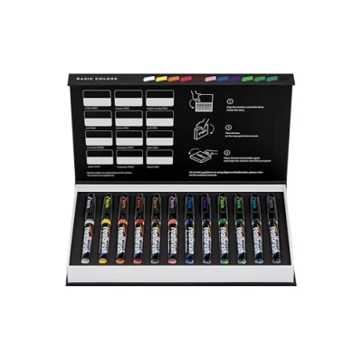 Afbeelding van Karin Realbrush Pigment Set Basic Colors Collection 12 stuks