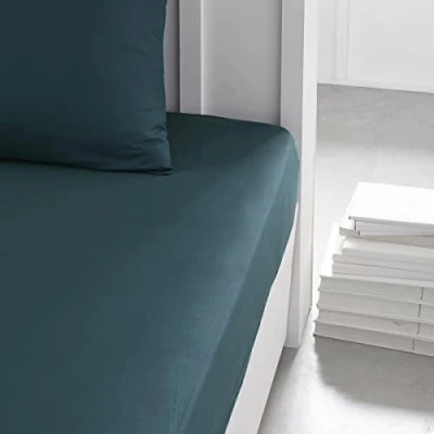 Afbeelding van TODAY Essential Hoeslaken, 140 x 190 cm, voor tweepersoonsbed, 100% katoen, eenkleurig