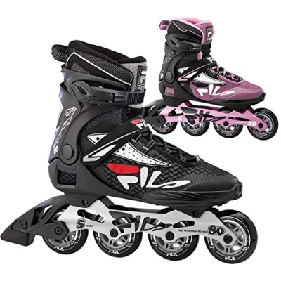 Afbeelding van Fila Legacy Pro 80 Inlineskates Maat 40.5 Vrouwen roze/zwart/wit