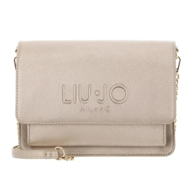 Afbeelding van LIU JO schoudertas Caliwen ECS Crossbody Bag Light Gold goudkleurig