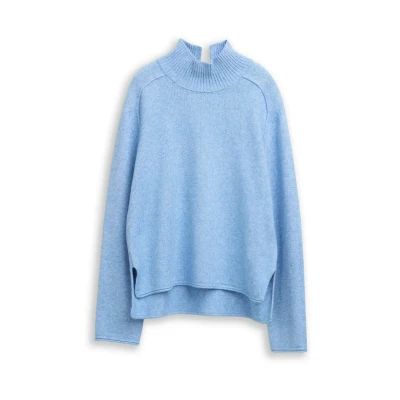 Afbeelding van TOM Tailor Trui, Dames, Maat: Large, Light fjord blue melange