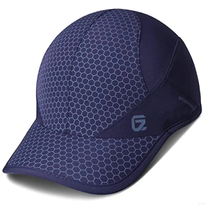 Afbeelding van GADIEMKENSD Stretch Sport Hoed met Zachte Rand Lichtgewicht Sneldrogend Ongestructureerd Ademend Running Cap voor Outdoor Activiteiten, marineblauw, 6 3/4 /7 5/8