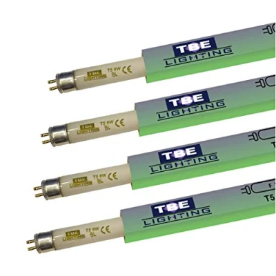 Afbeelding van TBE LIGHTING 8W UV Fly Killer Tubes 4 Pack BL 368nm Bug Zapper Ultra Violet Lampen voor Insecten Doden G5 2 pins Base Fitting 288mm Lengte (exclusief pinnen)