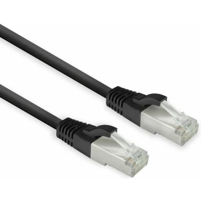 Afbeelding van ACT FB8101 netwerkkabel Zwart 1 m Cat8 U/FTP (STP)