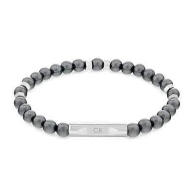 Afbeelding van Calvin Klein Armband silvercoloured/black, Heren, Maat: One Size, Silver coloured/black