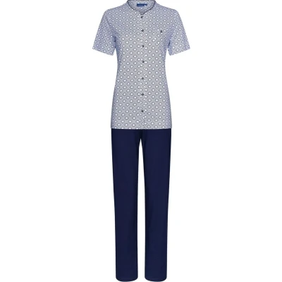 Afbeelding van Katoenen grafische pyjama Pastunette Blauw Maat 54