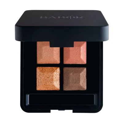 Afbeelding van Babor 608101 MAKE UP Eye Shadow Quattro, vierdelige oogschaduwpalet, op elkaar afgestemde nuances, zijdemat en glanzend, gemakkelijk te verblinden, 4 g, 01 nudes