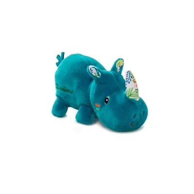 Afbeelding van Lilliputiens Minifiguur Marius de neushoorn Zachte en schattige stoffen knuffel voor kinderen Stimuleert fijne motoriek verbeelding Verzamelbaar educatief speelgoed vanaf 2 jaar