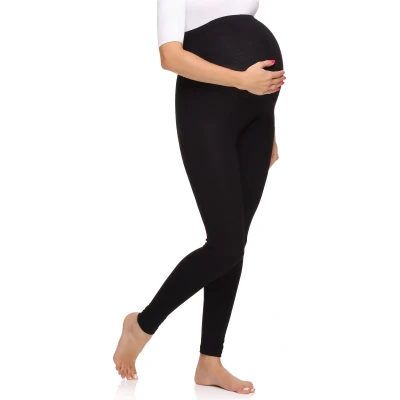 Afbeelding van Merry Style MS MS10 297 LE 2Pack Dames Zwangerschapsleggings Leggings Sport Vrijetijdsbroek Lang Viscose Sporbroek Yogabroek Zwart XS