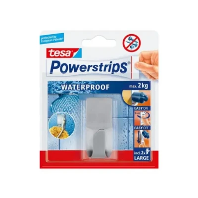 Afbeelding van tesa POWERSTRIPS® Waterproof haak Metaal Inhoud: 1 stuk(s)