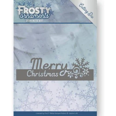 Afbeelding van Dies Jeanine`s Art Frosty Ornaments Text Merry Christmas