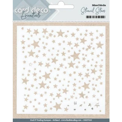 Afbeelding van Card Deco Essentials Stencil Stars