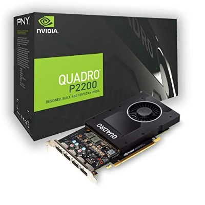 Afbeelding van Pny Vcqp2200 Pb Quadro P2200 Grafische Kaart, Pci Express 3.0 X16, 5 Gb Gddr5X, 160 Bit, Zwart