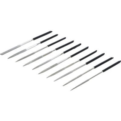 Afbeelding van BGS Diamant vijlenset recht 140 x 3 mm 10 delig