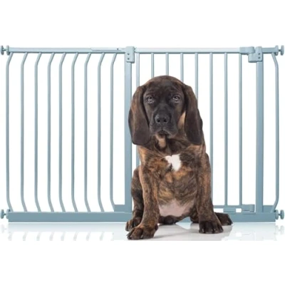 Afbeelding van Bettacare Elite Hondenhek Assortiment, 134cm 143cm (23 opties beschikbaar), Mat Grijs, Traphekje Zonder Boren Hek voor Honden en Puppy&#039;s, Huisdier Hond Barrière, Eenvoudige Installatie