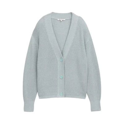 Afbeelding van TOM TAILOR DENIM Gebreid vest duifblauw