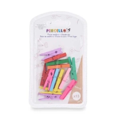 Afbeelding van Klemmen Klein Multicolour Hout (24 Stuks)