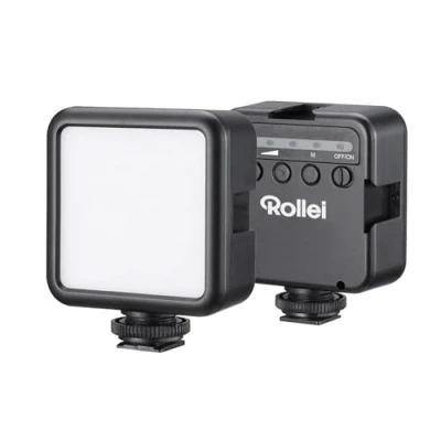 Afbeelding van Rollei Mini LED lamp in zakformaat met 49 leds voor perfecte verlichting bij de smartphone foto en videografie... 28524
