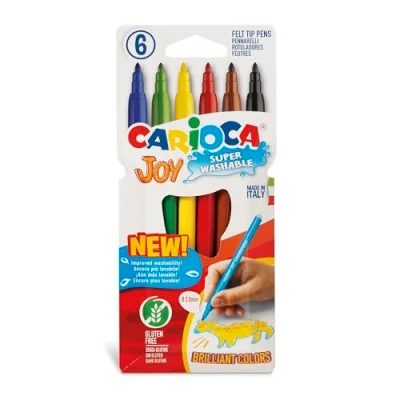 Afbeelding van Carioca Joy viltstiften 6 stuks in etui