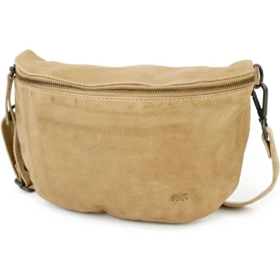 Afbeelding van Bear Design Maiky Leren Heuptas / Crossbodytas Baltic Beige