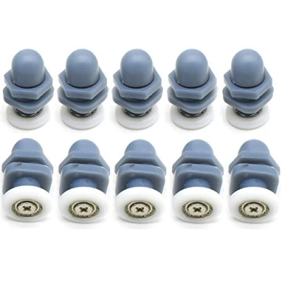 Afbeelding van YUANQIAN Douchedeur ROLLERS/Runners/Katrollen 20mm/Wielen Badkamer Vervanging Deel Set van 10 stks