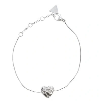 Afbeelding van GUESS Armband In My Heart Snake Chain Bracelet Rhodium Zilverkleurig
