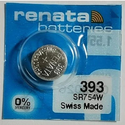 Afbeelding van Renata 393 SR754SW kwikvrije vervangende batterij 1,55 Volt horloge