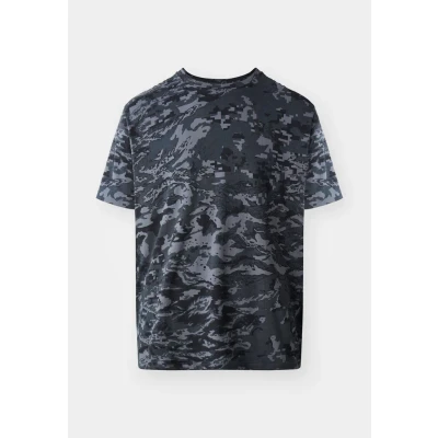 Afbeelding van Under Armour ABC CAMO Tshirt print, Heren, Maat: Small, Castlerock/black