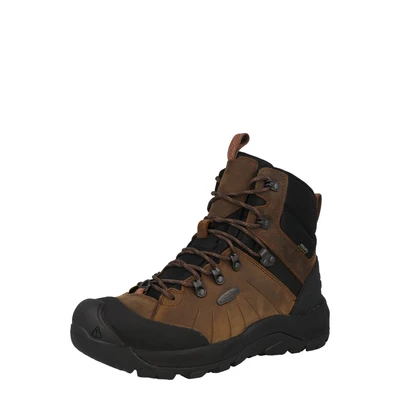 Afbeelding van Keen Revel IV MID Polar Snowboots, Heren, Maat: 43, Dark earth/caramel cafe Leer en textiel