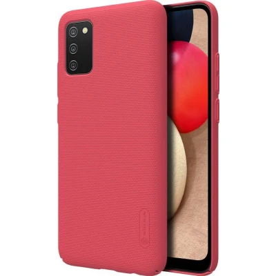 Afbeelding van Nillkin Hoesje geschikt voor Samsung Galaxy A02S Super Frosted Shield Back Cover Rood