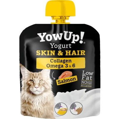 Afbeelding van YowUp Kat Yoghurt Huid &amp; Haar 85g x10