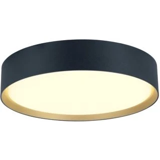 Afbeelding van Slv decona wand en plafondopbouwarmaturen rond 2700 3000k 18w phase zwart goud 1008580