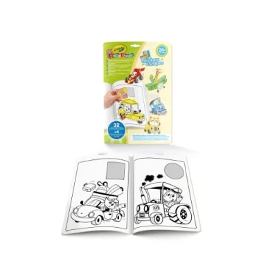 Afbeelding van Crayola Mini Kids Kleurboek Album met Stickers &amp; Vormen 32 Kleurplaten en 4 Vellen