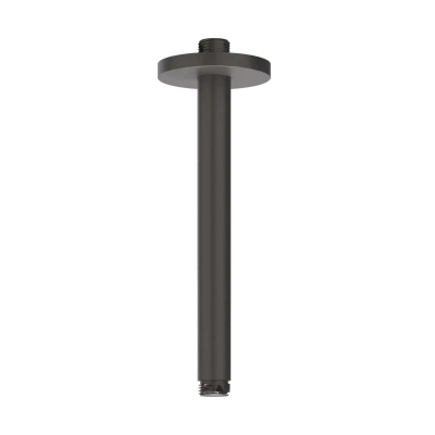 Afbeelding van IVY plafondbuis 20cm Geborsteld carbon Black PVD Tijdloze uitstraling