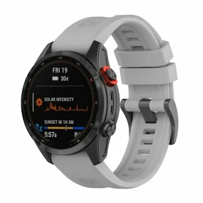 Afbeelding van Siliconen sportbandje Grijs Garmin Forerunner 745 / 935 945 955 965