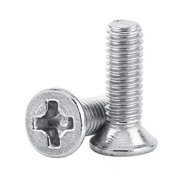 Afbeelding van Set van 100 stuks M3 schroeven met platte kop, kruiskop, volledig schroefdraad, roestvrij staal 304, voor machines (M3 x 10 mm)