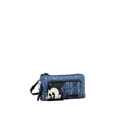 Afbeelding van Desigual Mickey Mouse Clutch, Dames, Maat: One Size, Dark blue