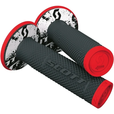 Afbeelding van Scott 2023 SX Handvaten + Donuts Fluor Rood / Zwart