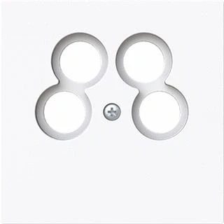 Afbeelding van Abb busch jaeger art linear 1743 10 04 44g centraalplaat voor 4 voudige antennecontactdoos 2cka001724a4440