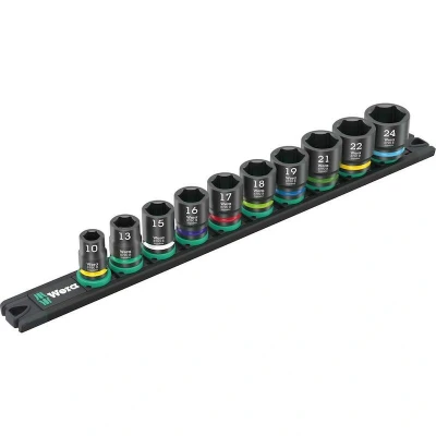 Afbeelding van Wera 9607 Dop magneetstrip B Impaktor 1, 10 delig 05005451001