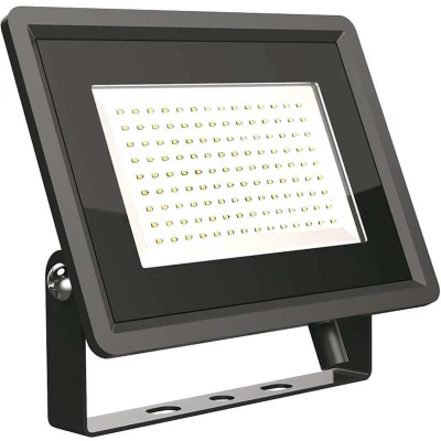 Afbeelding van V TAC VT 49104 B Zwarte LED Schijnwerper F Klasse IP65 100W 8700 Lumen 6500K