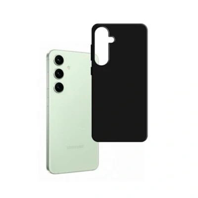 Afbeelding van 3mk, Hoesje Geschikt voor Samsung Galaxy S24 FE Zachte Mate afwerking Schokbestendig, Zwart