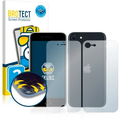 Afbeelding van BROTECT Volledig bedekkende screen protector (2 Stuk, Apple iPhone SE), Smartphone beschermfolie, Transparant