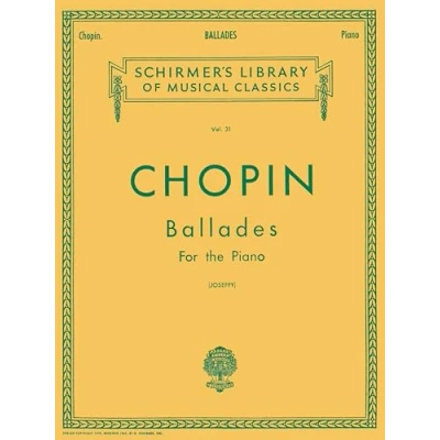 Afbeelding van Frédéric Chopin Ballades piano