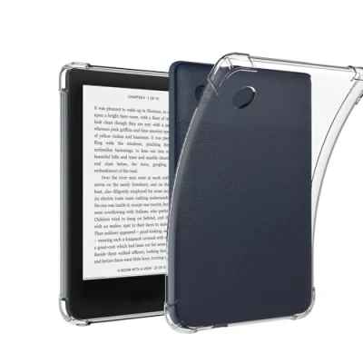 Afbeelding van QINOUK Hoesje voor Kobo Clara 2E, [Airbag Bescherming] Ultradunne Schokbestendige Beschermhoes, Zacht TPU Clear Case, 2E
