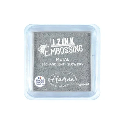Afbeelding van Aladine Large Inkpad Izink Pigment Metal Silver (19419) (DISCONTINUED)