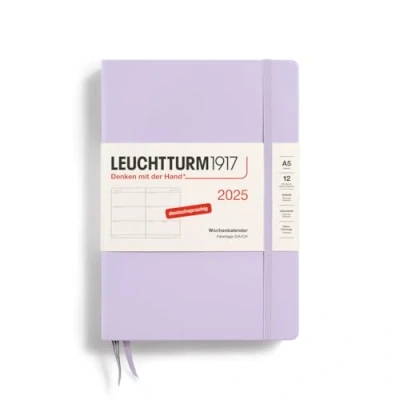 Afbeelding van LEUCHTTURM1917 370542 weekkalender medium (A5) 2025, lila, Duits