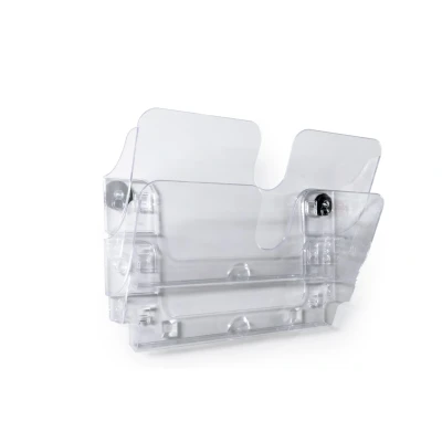 Afbeelding van Durable Flexiplus 1709022400 Folderhouder (wandmodel) Doorzichtig 1 stuk(s) Aantal vakken: 2