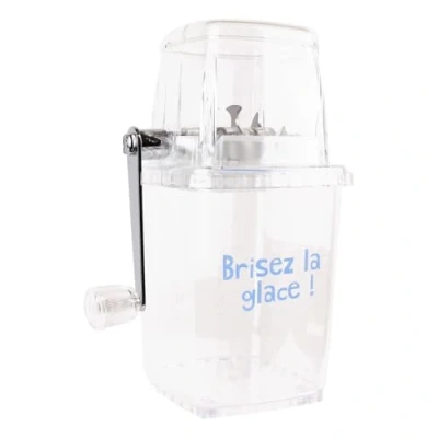 Afbeelding van Saveur et Degustation KV7141 Broyeur À Glace Pilée Manivelle Complètement Givré Ou Brisez La En Direct Du Pôle Nord Transparent